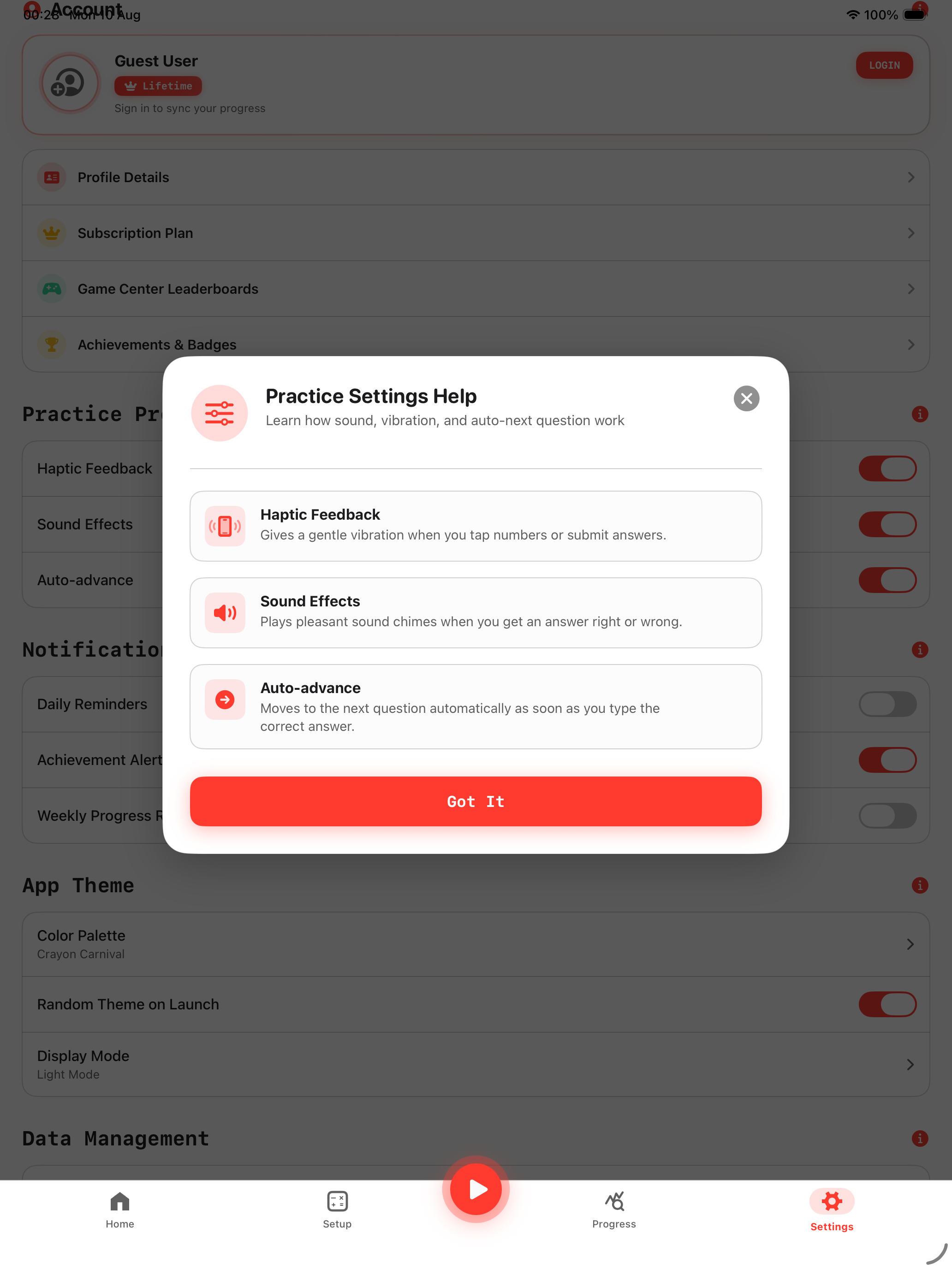 Math Speed iPad Pro Cloud Backup