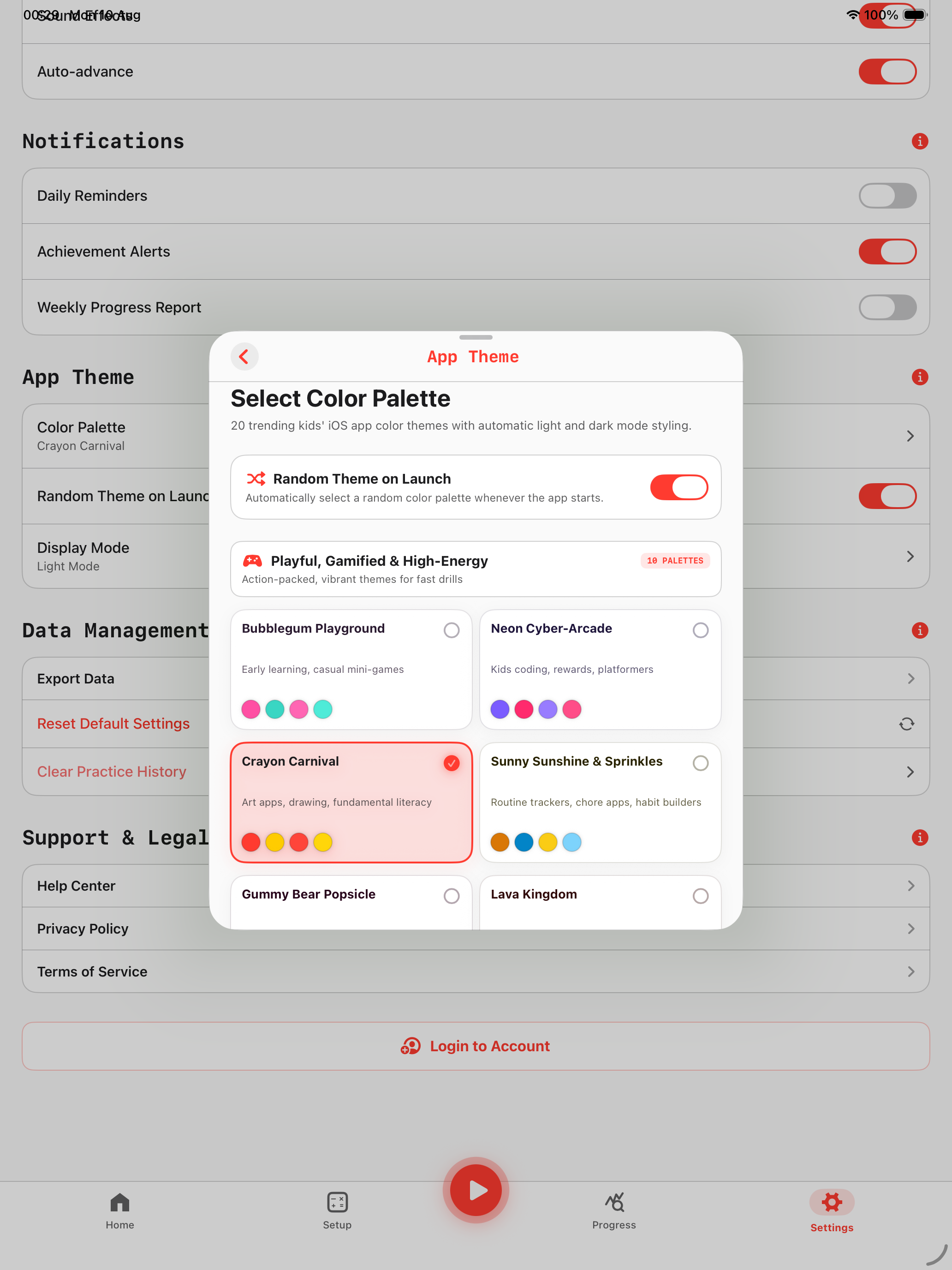 Math Speed iPad Pro Daily Reminders